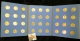 1960-79 D Set of Washington Quarters in a blue Whitman folder. (10 90% Silver, 26 clad).