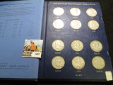 1948-63 D Complete Set of Franklin Half Dollars in a Deluxe Whitman Album. ($17.50 face).