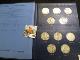 1941-47 Complete Set of Liberty Walking Half Dollars in a Deluxe Whitman Album. (20 pcs.).