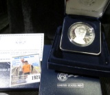 2009 Abraham Lincoln Proof Silver Dollar with original box of issue and COA.