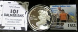 Walt Disney 101 Dalmatians 35th Anniversary Christmas 1996 Commemorative Edition Proof Silver One ou