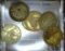 (6) Silver Six Pence coins from New Zealand, Great Britain, and Australia.