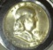 1952 D High Grade Silver Franklin Half Dollar in Airtight holder.
