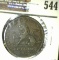 1813 2 Quartos Coin From Gibraltar.  This Is A Very Rare Coin