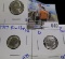 3 Coins With Rim Clips Includes A 1964-D Jefferson Nickel With A Double Rim Clip