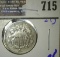 1867 Shield Nickel With No Rats