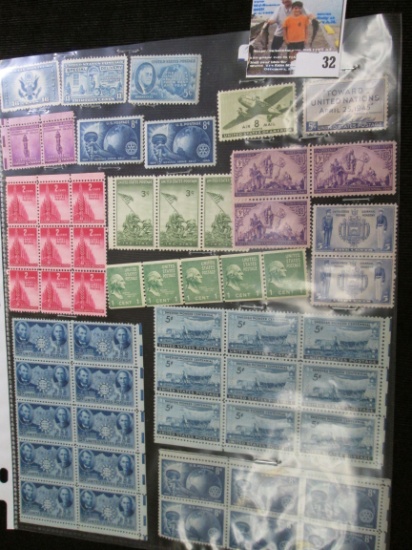 (56) Mint U.S. Stamps.