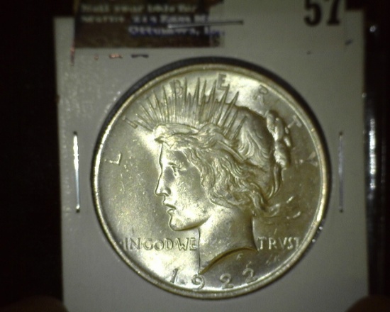 1922 P Silver Peace Dollar, Gem BU.