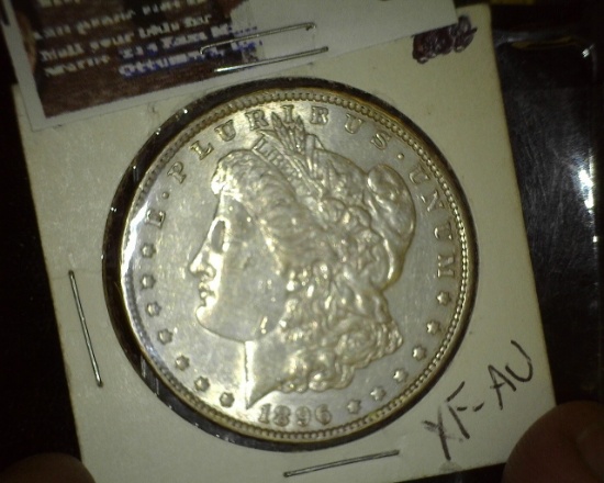 1896 P Morgan Silver Dollar, EF-AU.