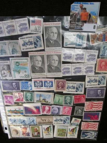 (56) Miscellaneous Mint U.S. Stamps. Face value $4.37.