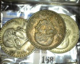 (2) 1947 & (1) 1948 Mexico Silver Pesos.