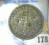 1929 Great Britain Silver Half Crown.