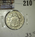 1869 U.S. Shield Nickel.