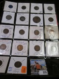 Accumulation of 18 various coins, U.S. and foreign. Includes an 1826D German silver Groschen; wheat