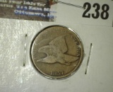 1857 U.S. Flying Eagle cent.