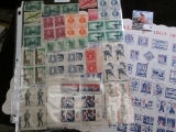 1907-1963 Christmas Seals National Tuberculosis Association Placemat; & (56) Mint U.S. Stamps.