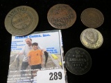 (5) Old Russian Empire Coins dating back to 1766. A couple are Silver.