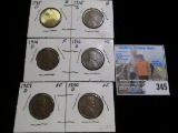 1915D, S, 16D, S, 29D, & 30 D Lincoln Cents. Grades up to EF.