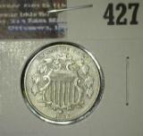 1882 Shield Nickel - XF  filled 2/not overdate cdn bid $48