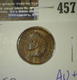 1896 indian Cent - AU+