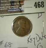 1914 D Lincoln Cent - Key Date - Good