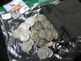 65 Mixed dates Buffalo nickels in a little black bag