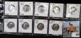 Mixed Group of Proof Silver & Clad Roosevelt Dimes. Includes such dates as 1961P, 62P, 63P, 68S, & 8