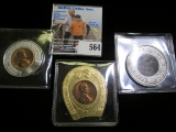 Three Encased Good Luck Pennies Includes The Gold Club, Dance & Dance From Detroit, Michigan/ And Be