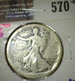 Semi Key Date 1916-S Walking Liberty Half Dollar