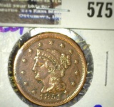 1851 Braided Hair Large Cent