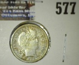 1905-S Barber Dime With Full Liberty