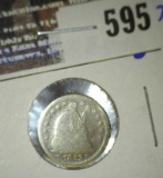 1853 Seated Half Dime With Arrows