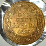 Beautiful Reddish Brown 1920 Canadian Large Cent