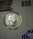 1906-S Barber Dime With Full Liberty