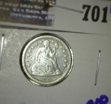 1841 P Seated Liberty Dime