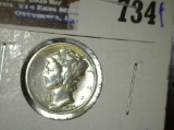 1924 Mercury Dime