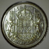 1952 Silver Canadian Half Dollar