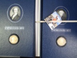 John Adams And Martin Van Burin Historical Coin And Signature Set.  Each Set Has A Proof Presidentia