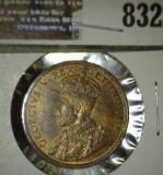 High Grade Reddish Brown 1911 Canadian Large Cent