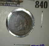 Mistrike 1905 Indian Kead Cent.  Only The 5 Is Visible In The Date