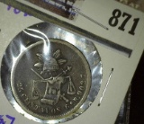Mexican Silver 25 Centavos Dated 1890 Km Number 406.7