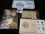 1975 Bicentennial Medal First Day Cover, Square Wooden Nickel, 1893 World's Columbian Fair Picture B