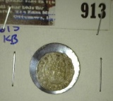 Hungary Silver Denar Dated 1613