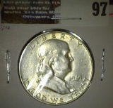 1949 D High grade Franklin Half Dollar.