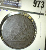 1836 Hard Times Token American Institute New York