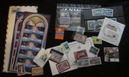 Nice Group Of United Nations Souvenir Sheets, Covers, And Individual Stamps.