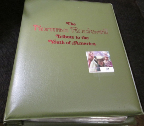 Album With Covers "the Norman Rockwell Tribute To The Youth Of America". Complete With Coa. (50 Cov