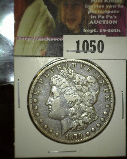 1879 S U.S. Morgan Silver Dollar.