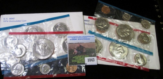 1974 & 78 U.S. Mint sets in original envelopes and cellophane.