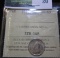 1919 Canadian Silver 5 Cent Piece Graded Ms 63 By Iccs (A Reputable Grading Company In Canada).  It